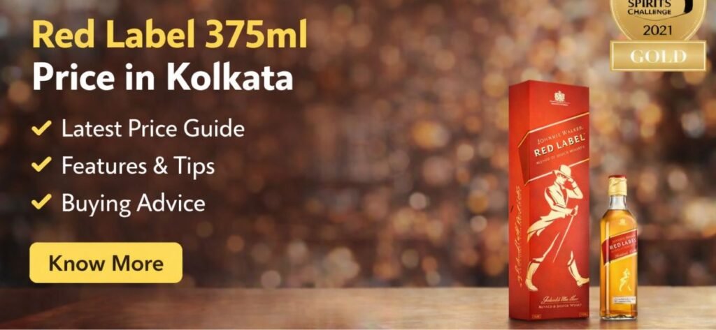 Red Label 375ml Price in Kolkata