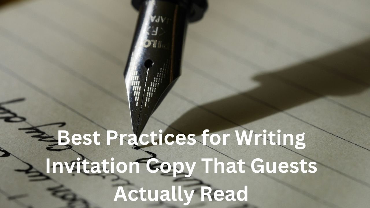 Best Practices for Writing Invitation Copy That Guests Actually Read